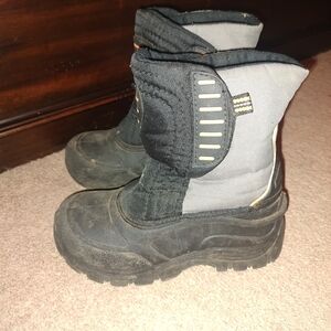 Target Black and Gray Kids Snow Boots